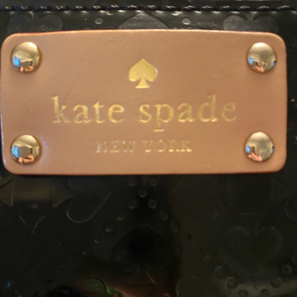 Kate Spade Patent Embossed Spade Print Crossbody - Picture 7 of 10